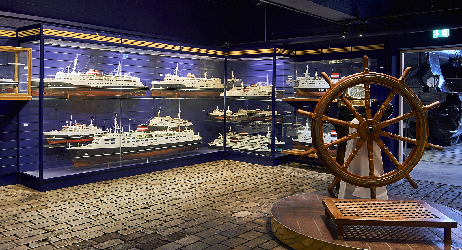 Children love the large ship’s wheel