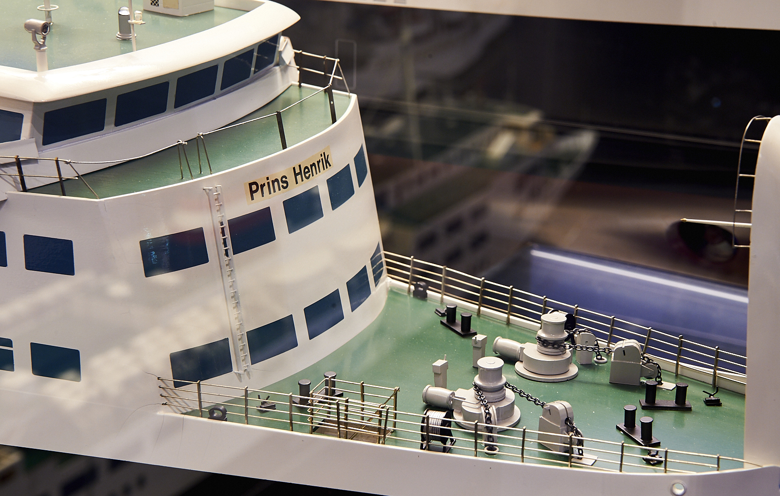 The ferry models are small and fascinating. They are scale models of the originals down to the smallest detail
