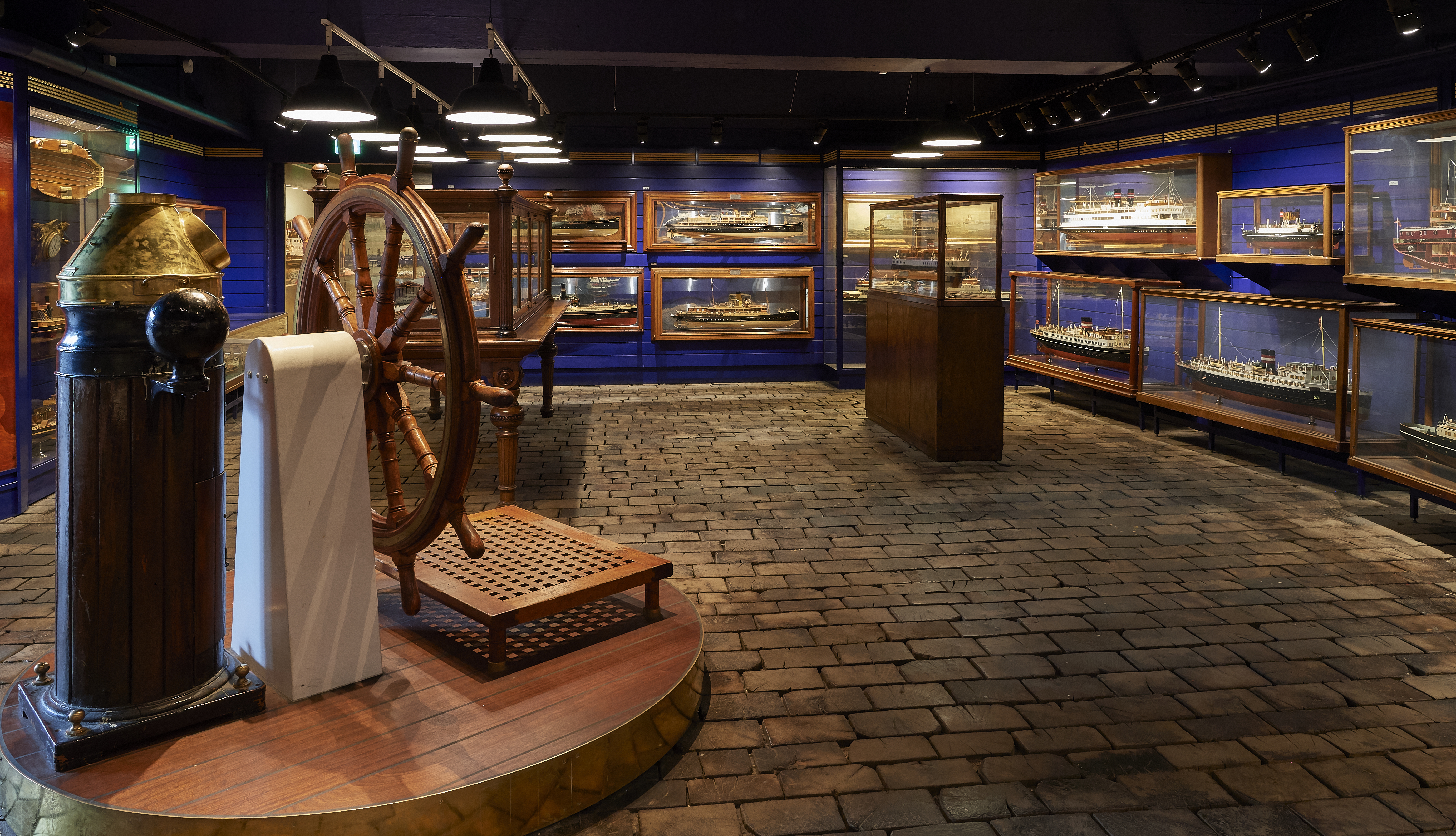 There are models of more than a third of the ferries that the Danish State Railways (DSB) has owned 