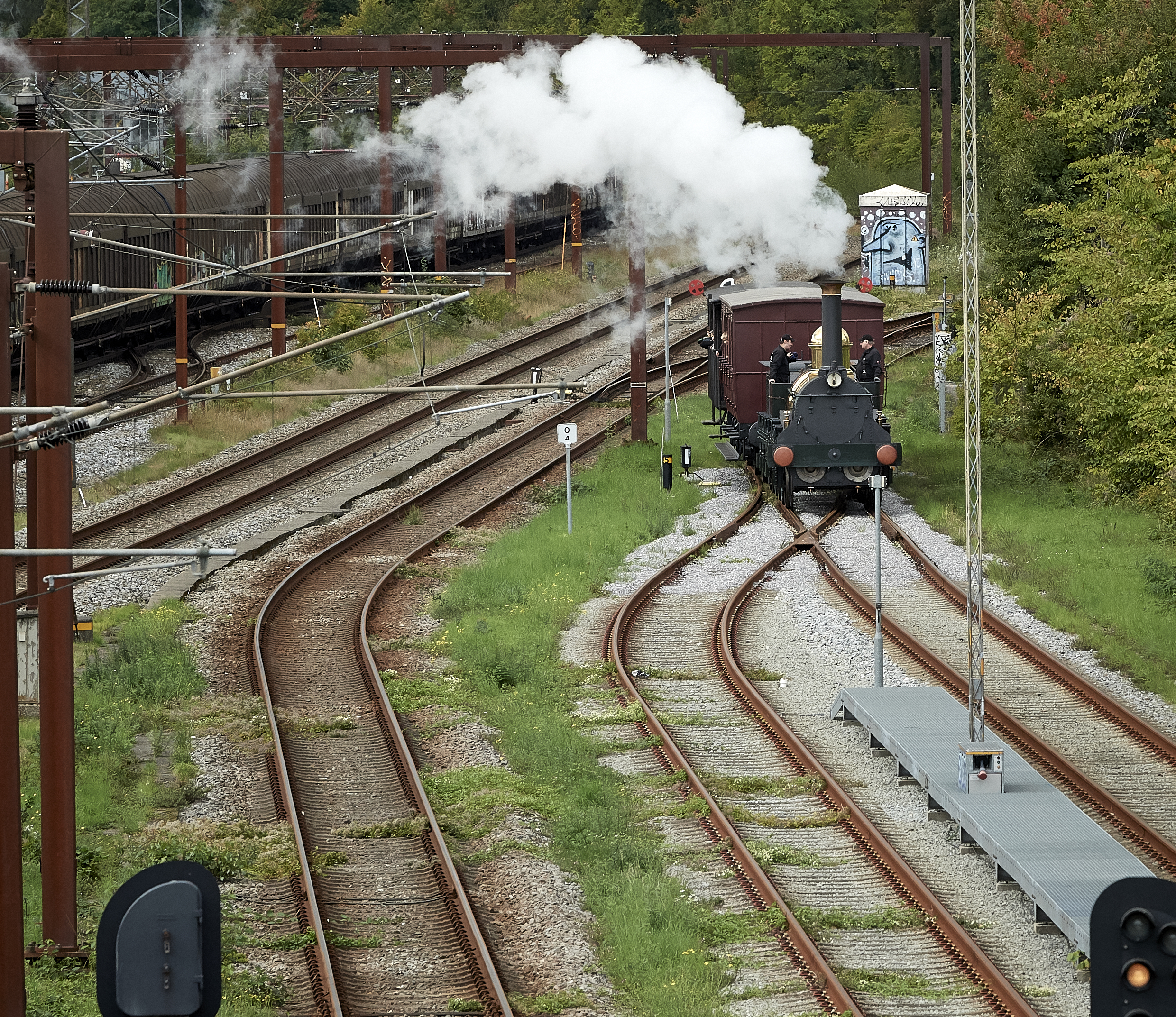 På udvalgte dage kører ODIN på museets egen strækning