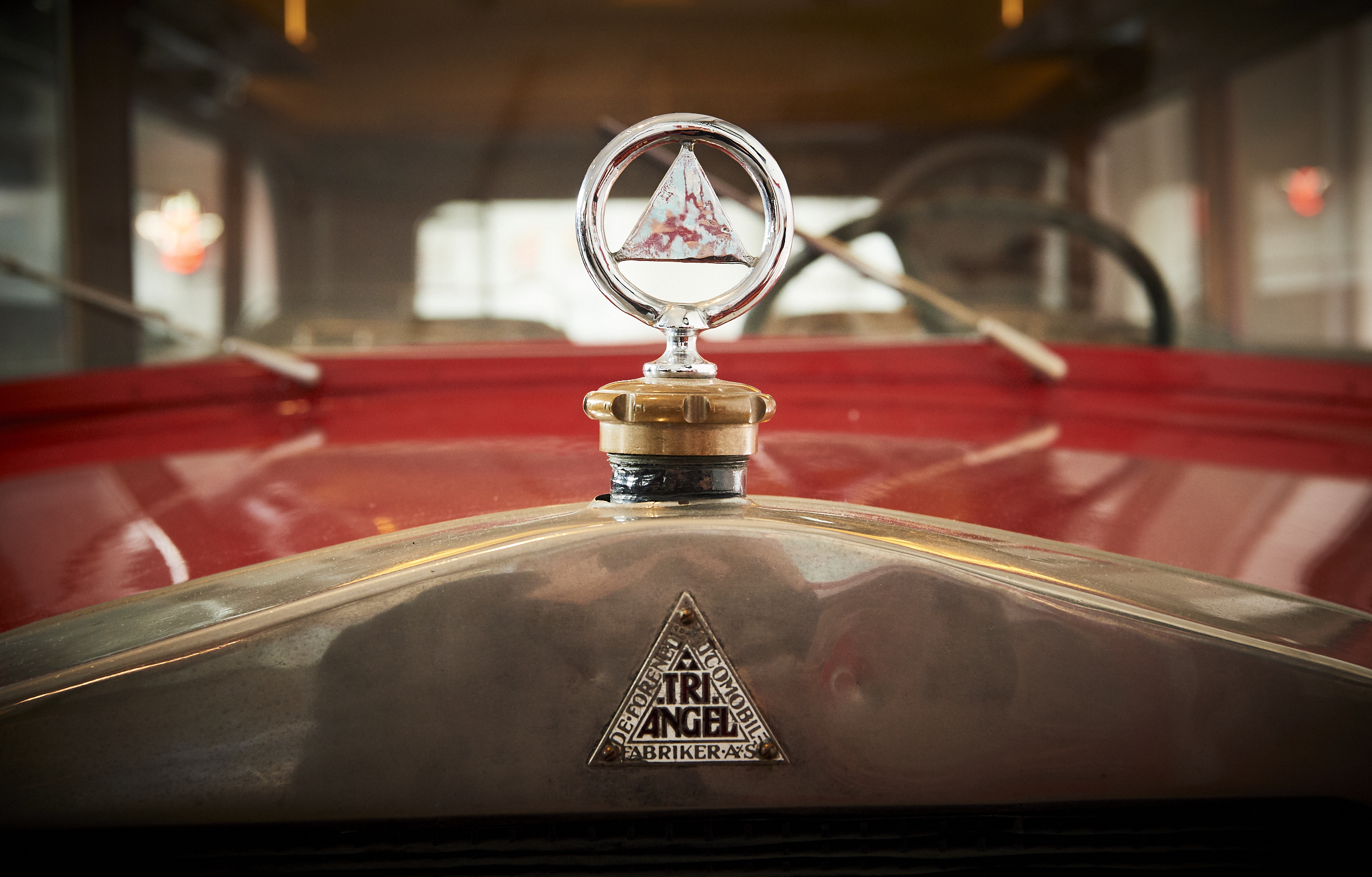 Detalje fra DSB 215, Triangel fra 1935, som kan ses i remisen ved spor 8.