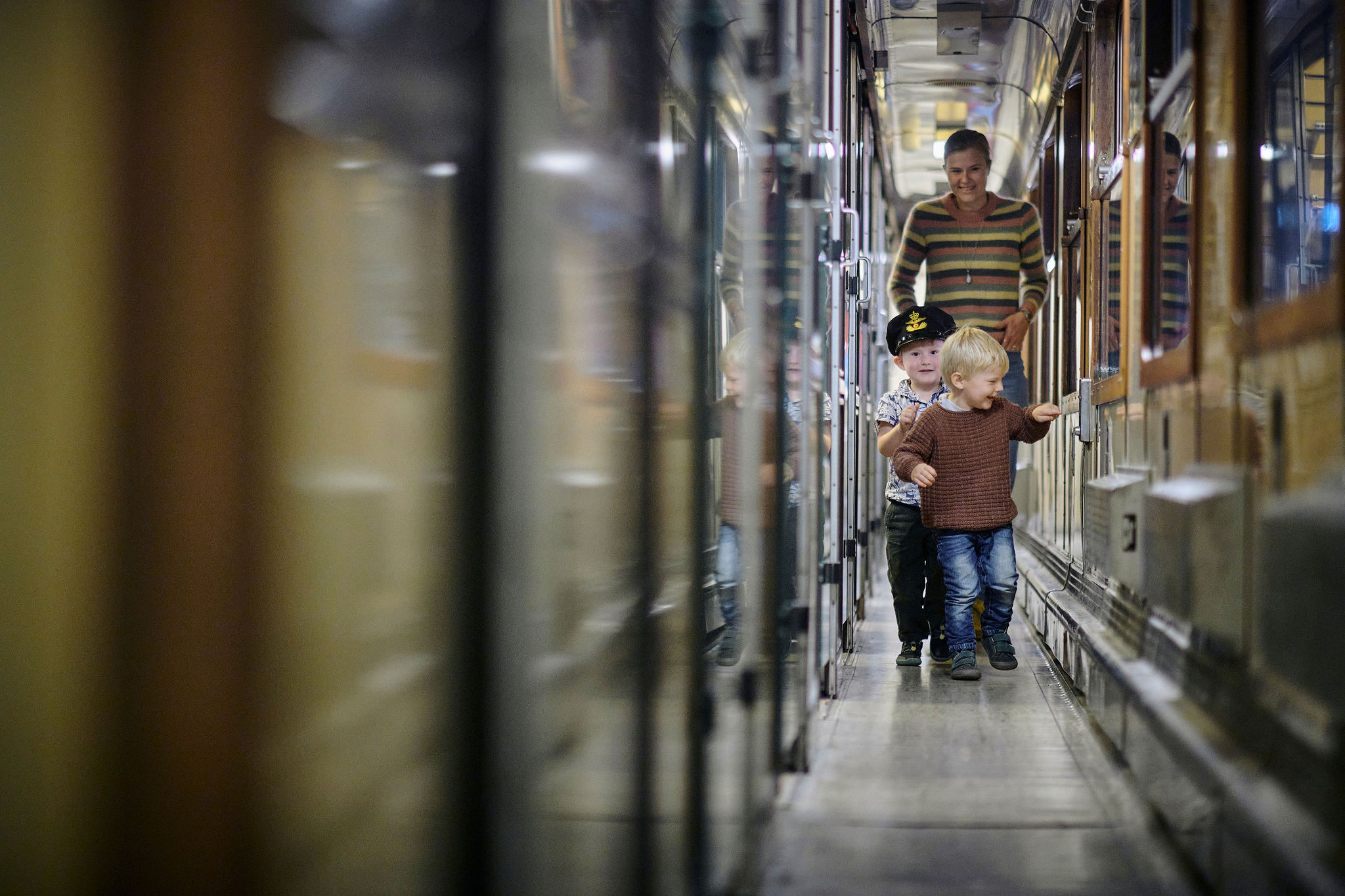 Gå gennem Interrail-vognen og tag et kig ind i de forskellige kupéer