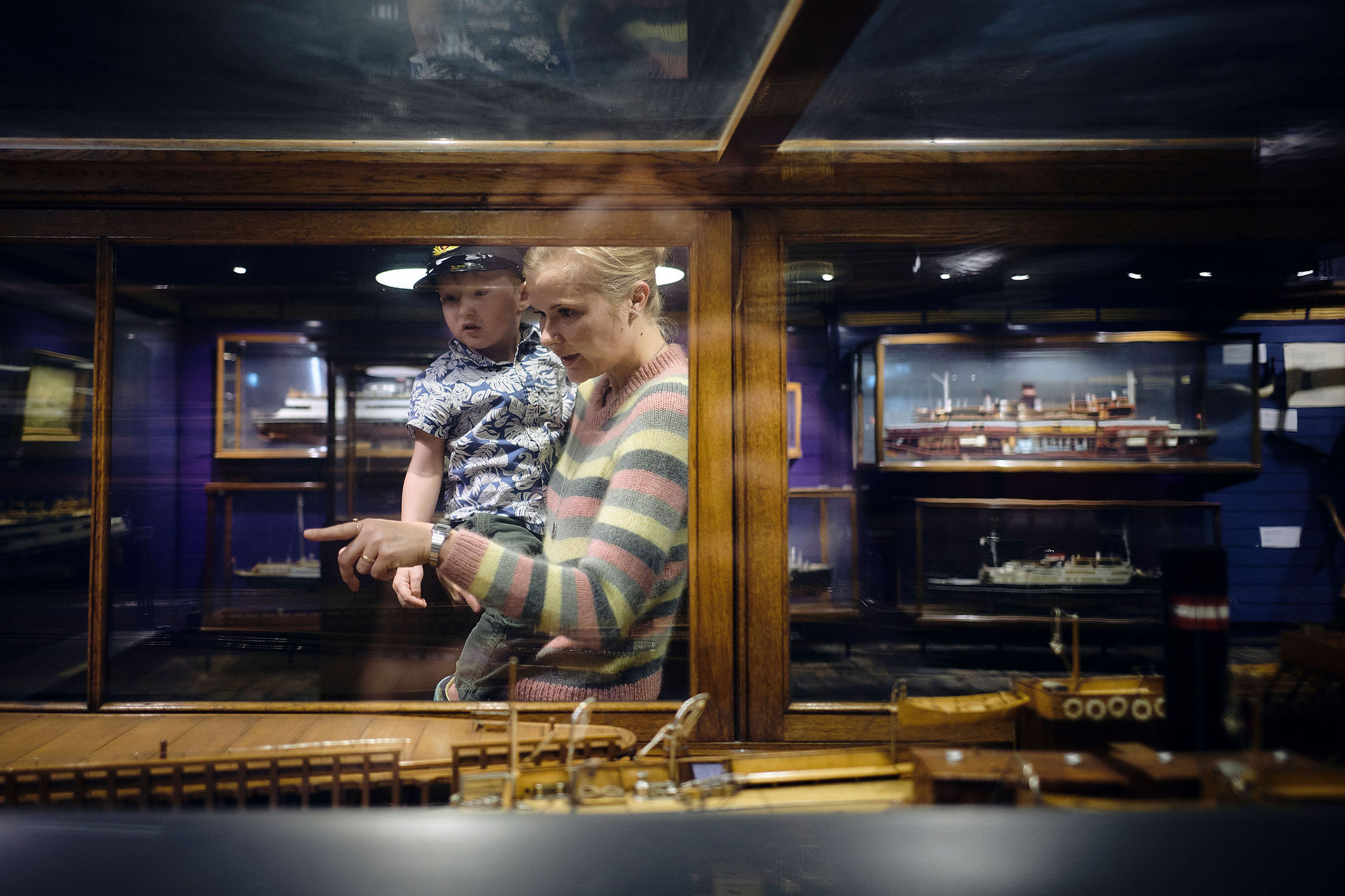 Der er mange flotte og interessante detaljer ved færgemodellerne