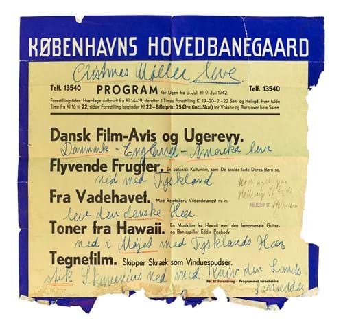 Biografplakat, der har hængt på Hellerup Station