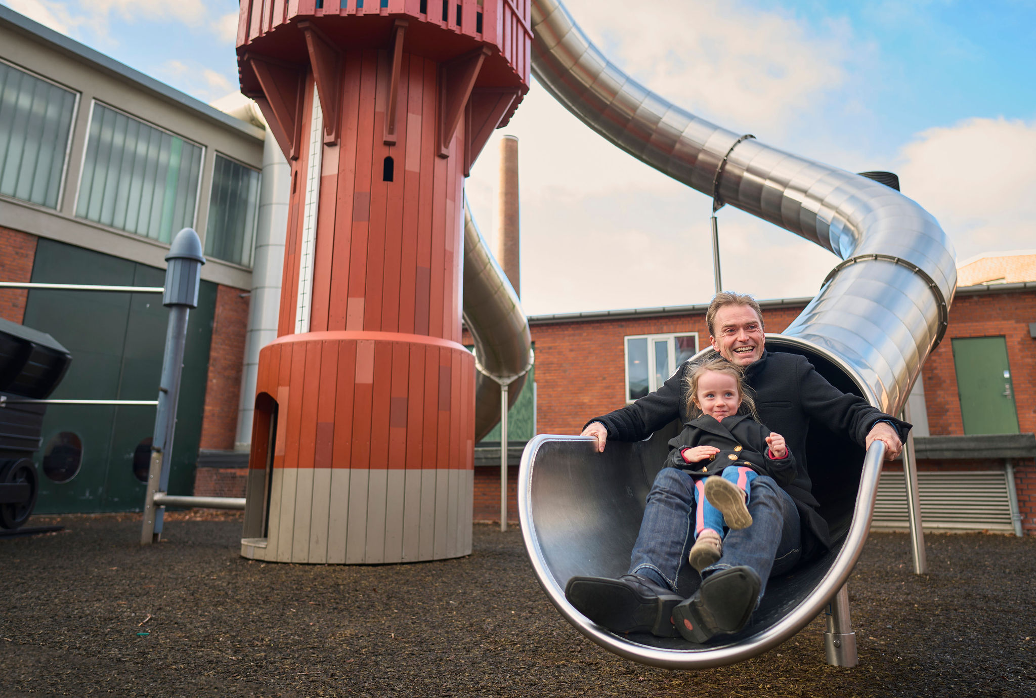 Der er tre rutschebaner i alt. Få sus i maven 